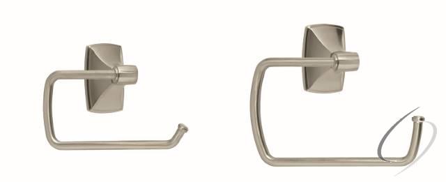 CLARENDONG106 Bathroom Kit with BH26500G10 Tissue Roll Holder BH26501G10 Towel Ring Satin Nickel Finish