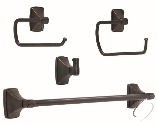 CLARENDONORB3 Bathroom Kit with BH26500ORB Tissue Roll Holder BH26501ORB Towel Ring BH26503ORB Towel