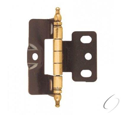 Amerock CM3175TMAE 3/4" (19 mm) Full Inset Full Wrap Ball Tip Cabinet Hinge Antique Brass Finish