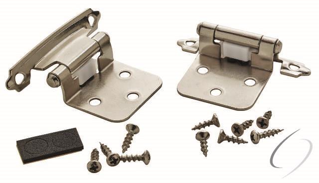 Amerock CMR342926 Self Closing; Face Mount Variable Overlay Cabinet Hinge Bright Chrome Finish