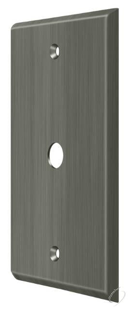 CPC4764U15A Switch Plate; Cable Cover Plate; Antique Nickel Finish