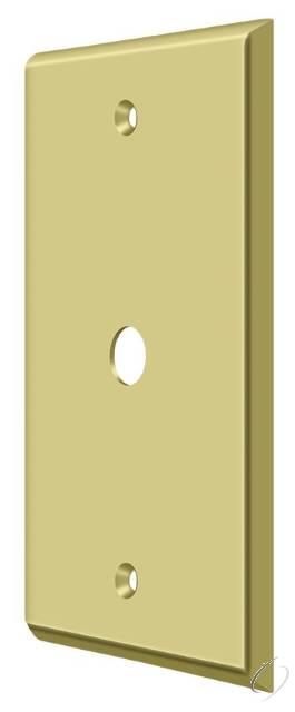CPC4764U3 Switch Plate; Cable Cover Plate; Bright Brass Finish
