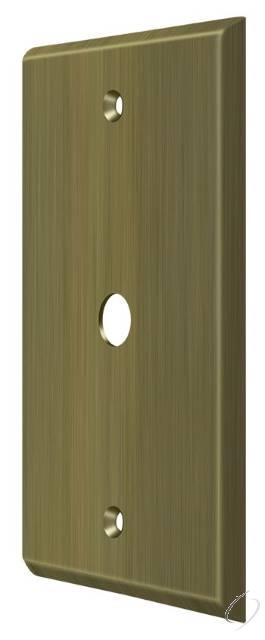 CPC4764U5 Switch Plate; Cable Cover Plate; Antique Brass Finish