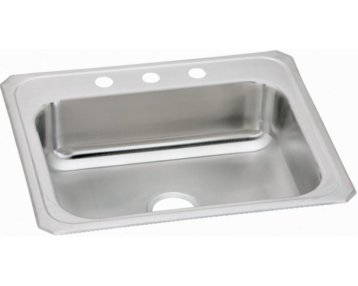 Elkay CR25212 - 20 Gauge Stainless Steel 25" x 21.25" x 6.875" Single Bowl Drop-in Kitchen Sink