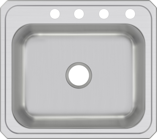 Elkay CR25224 - Elkay Celebrity Stainless Steel 25" x 22" x 7", Single Bowl Drop-in Sink