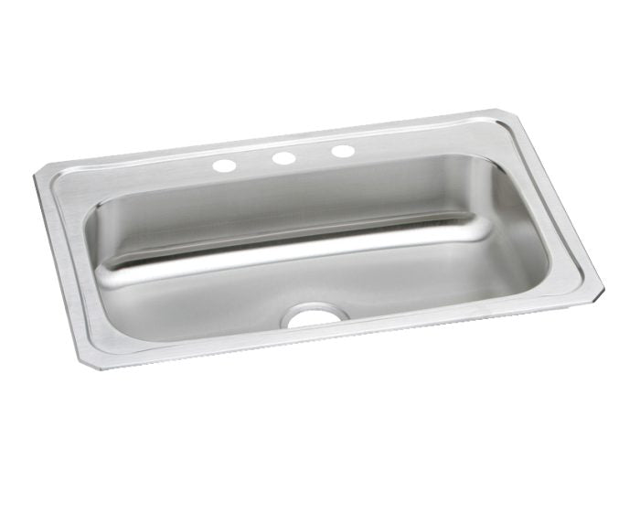 Elkay CRS33223 - 20 Gauge Stainless Steel 33" x 22" x 7" Single Bowl Drop-in Kitchen Sink