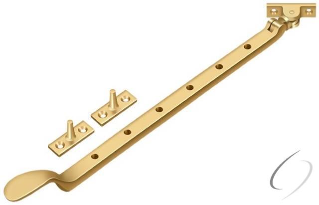 CSA13CR003 13" Colonial Casement Stay Adjuster; Lifetime Brass Finish
