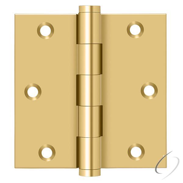 CSB35 - 3-1/2" x 3-1/2" Square Hinge; Lifetime Brass Finish