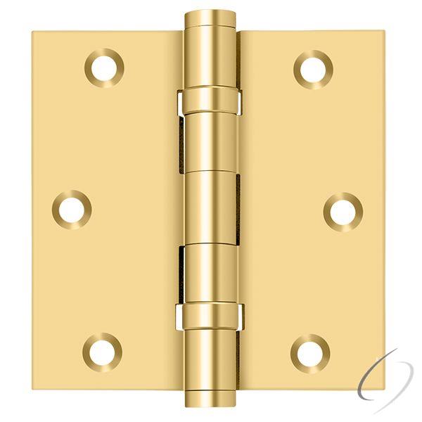 CSB35BB - 3-1/2" x 3-1/2" Square Hinge; Ball Bearings; Lifetime Brass Finish