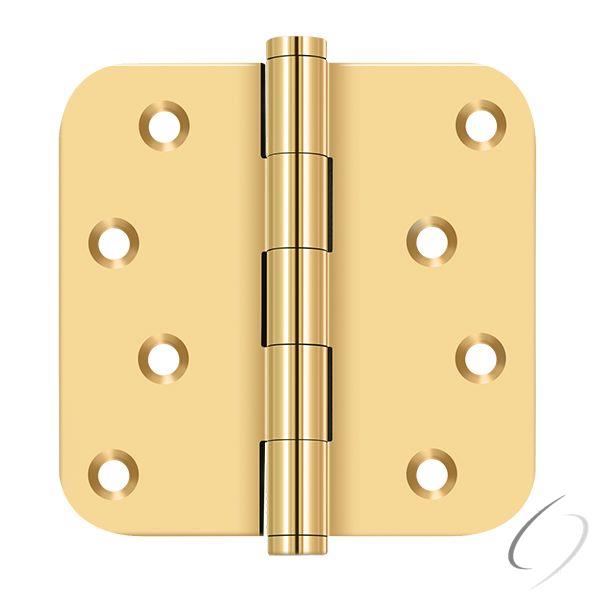 CSB44R5-RZ - 4" x 4" x 5/8" Radius Hinge / Zig-Zag; Lifetime Brass Finish