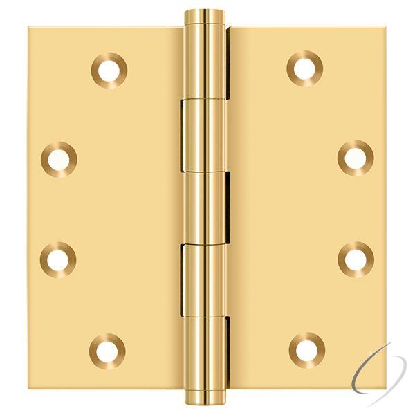 CSB45 - 4-1/2" x 4-1/2" Square Hinge; Lifetime Brass Finish