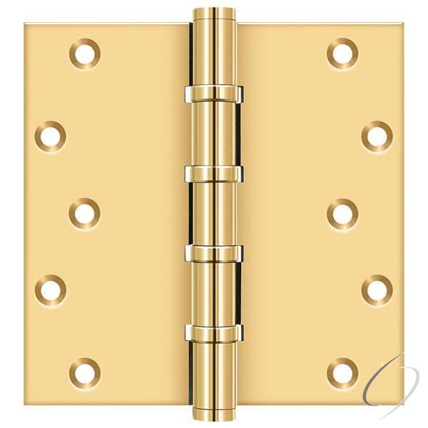 CSB66BB - 6" X 6" Square Hinge; Lifetime Brass Finish