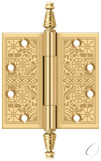 CSBP45 - 4-1/2" x 4-1/2" Square Hinge; Lifetime Brass Finish