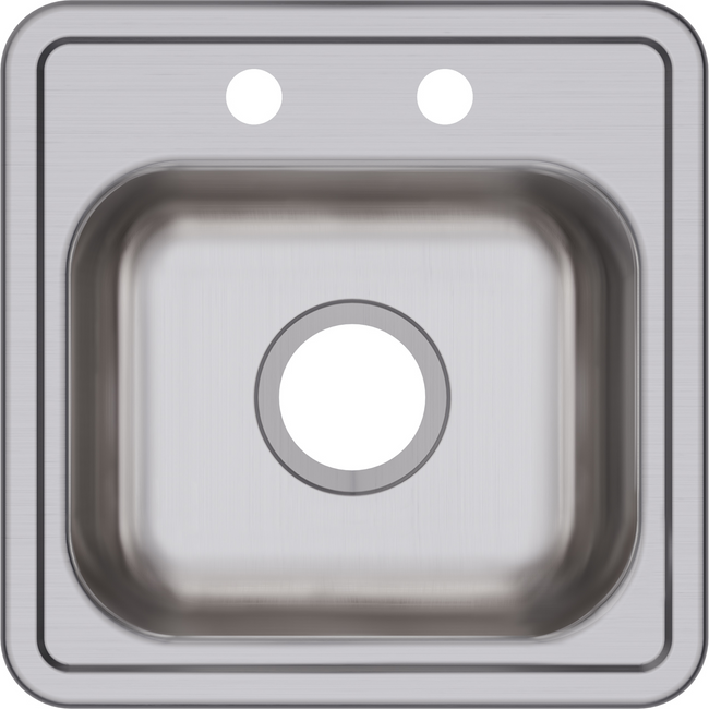 Elkay D115162 - Dayton Stainless Steel 15" x 15" x 5-3/16", Single Bowl Drop-in Bar Sink