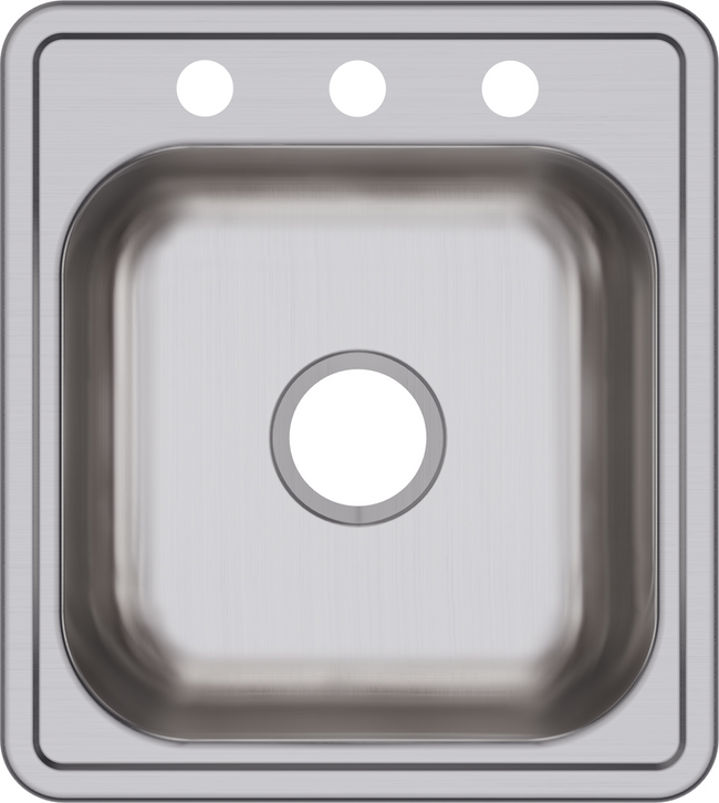 Elkay D117193 - 22 Gauge Stainless Steel 17" x 19" x 6.1875" Single Bowl Drop-in Bar/Prep Sink