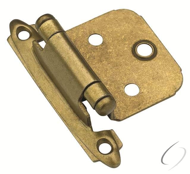 Amerock D7139BB Variable Overlay Self Closing Face Mount Cabinet Hinge Burnished Brass Finish