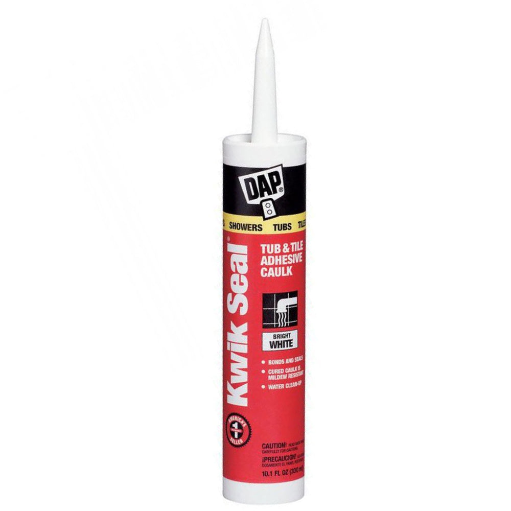 18002 - White Kwik Seal Kitchen And Bath Adhesive Caulk - 10 oz