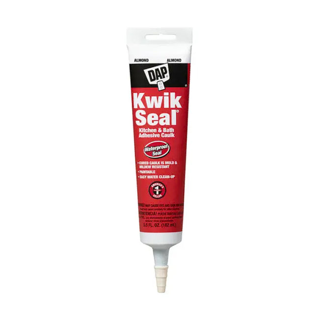 18013 - Almond Kwik Seal Kitchen And Bath Adhesive Caulk - 5.5 oz