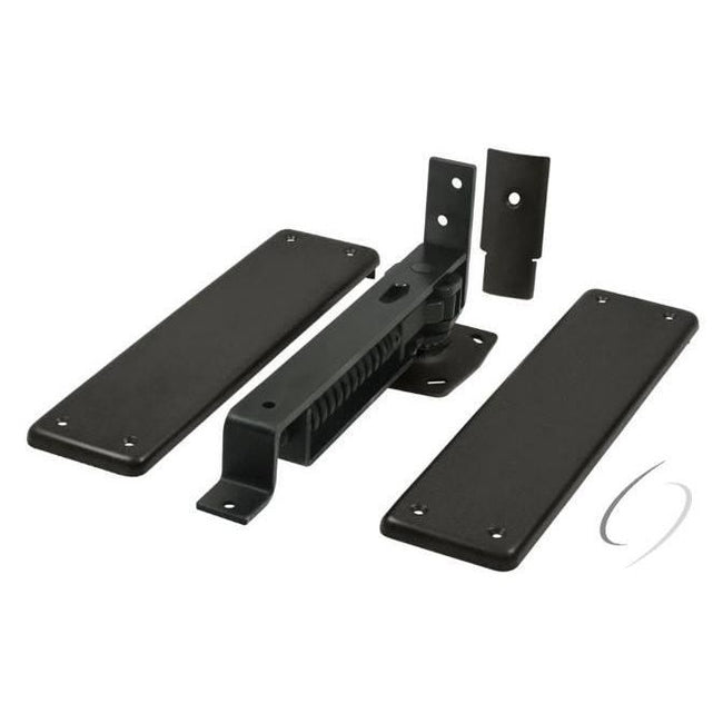 DASH95U10B Spring Hinge; Double Action with Solid Brass Cover Plates; Oil Rubbed Bronze Fini