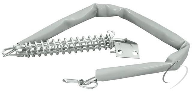 DCCV607 Crash Chain with Vinyl Cover; Steel; Satin Chrome Finish