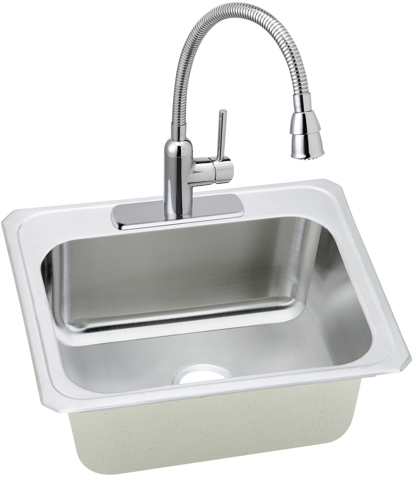 Elkay DCR2522103 - Elkay Pursuit Stainless Steel 25" x 22" x 10-1/4", Single Bowl Drop-in Laundry Si