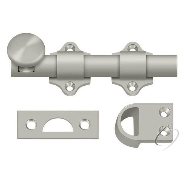 DDB425U15 4" Dutch Door Bolt; Heavy Duty; Satin Nickel Finish