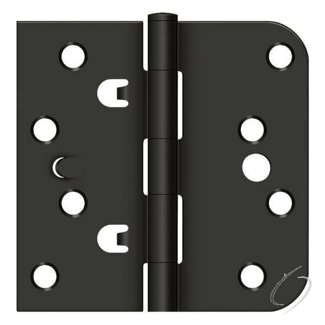 DE44058TT10B - 4" x 4" x 5/8" x SQ Pair of Hinges - Oil Rubbed Bronze