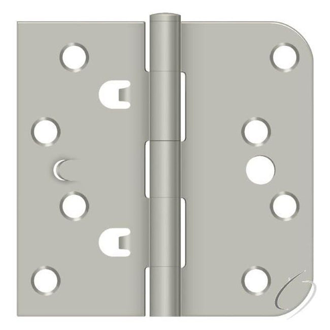 DE44058TT15 4" x 4" x 5/8" x SQ Hinge; Satin Nickel Finish