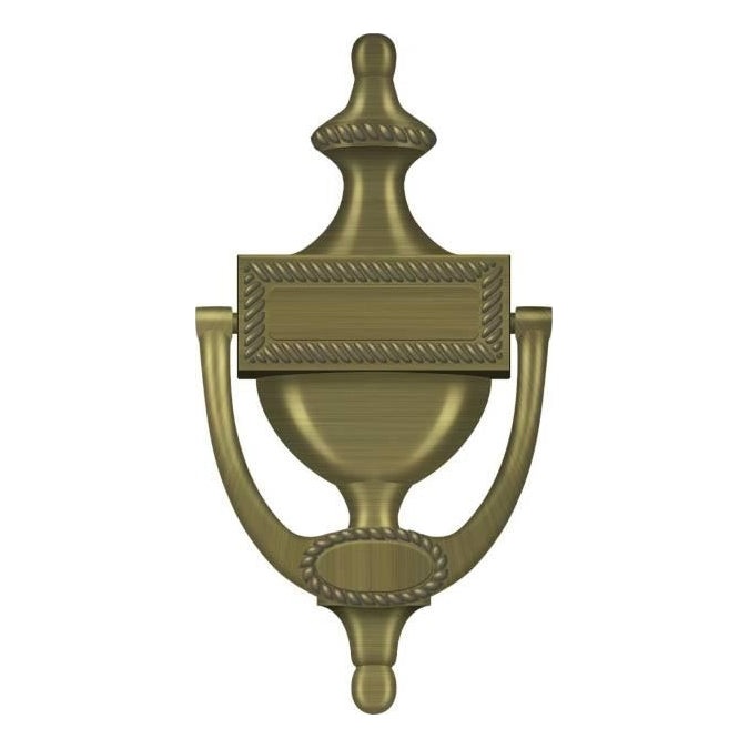 Deltana DKR75C - 7-1/2" Solid Brass Victorian Rope Door Knocker