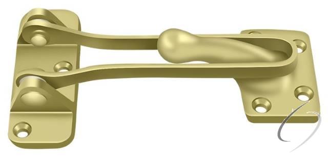 DG425U3 4" Door Guard; Bright Brass Finish