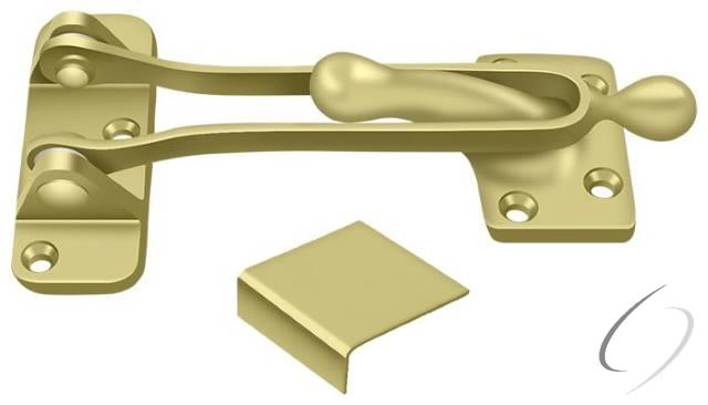 DG525U3 5" Door Guard; Bright Brass Finish