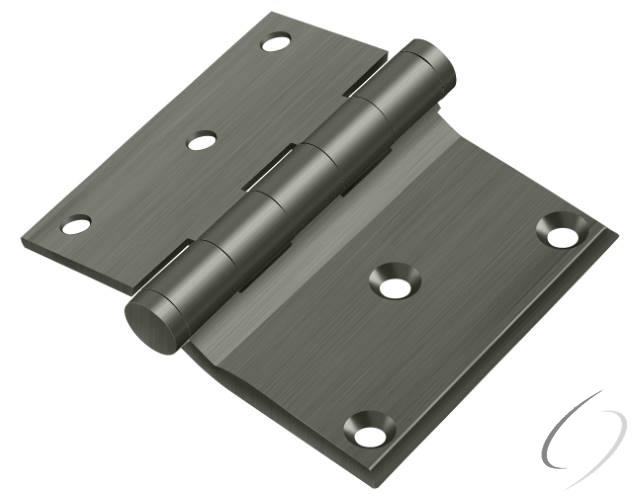 DHS3035U15A 3" x 3-1/2" Half Surface Hinge; Antique Nickel Finish
