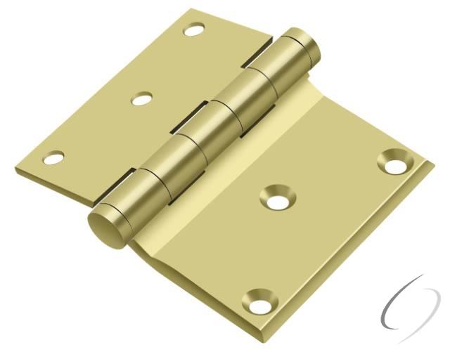 DHS3035U3 3" x 3-1/2" Half Surface Hinge; Bright Brass Finish