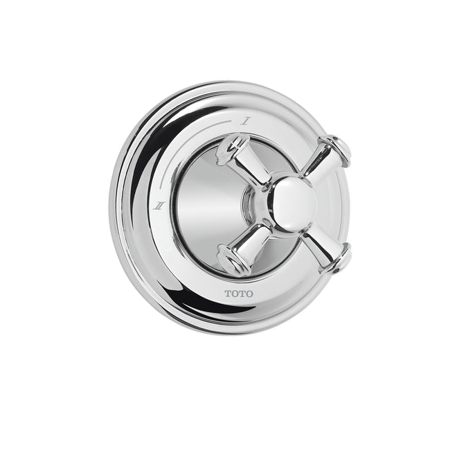 Toto TS220DW#CP - Vivian Two-Way Diverter Trim-Cross Handle- Polished Chrome