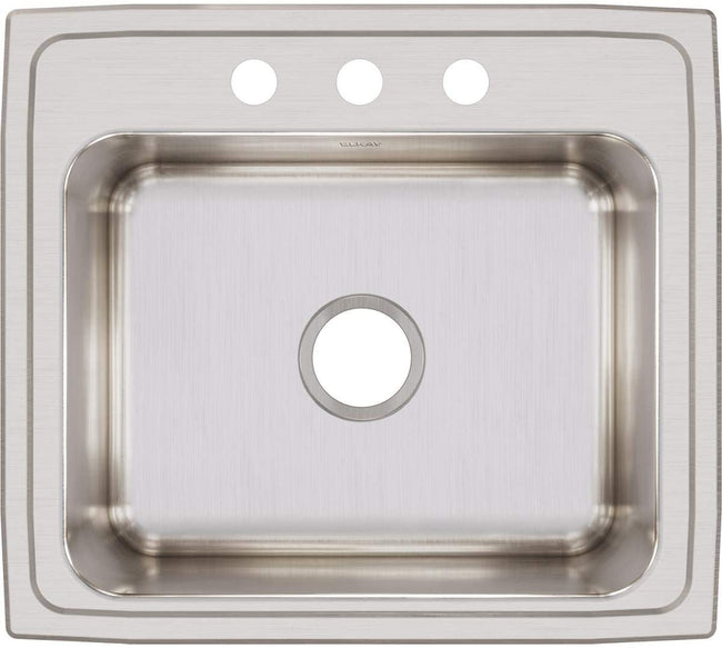 Elkay DLR2219103 - 18 Gauge Stainless Steel 22" x 19.5" x 10.125" Single Bowl Drop-in Kitchen Sink