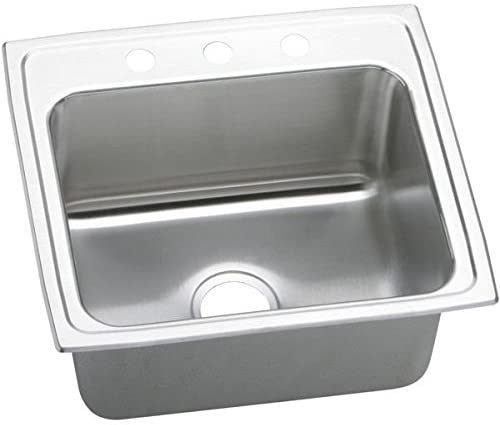 Elkay DLR2219104 - 18 Gauge Stainless Steel 22" x 19.5" x 10.125" Single Bowl Drop-in Kitchen Sink
