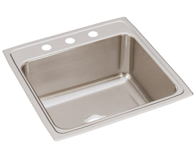 Elkay DLR2222103 - Elkay Lustertone Classic Stainless Steel 22" x 22" x 10-1/8", Single Bowl Drop-in