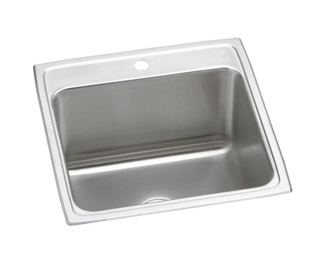 Elkay DLR2222121 - 18 Gauge Stainless Steel 22" x 22" x 12.125" Single Bowl Drop-in Kitchen Sink