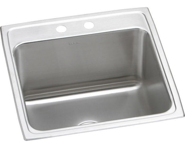 Elkay DLR2222122 - 18 Gauge Stainless Steel 22" x 22" x 12.125" Single Bowl Drop-in Kitchen Sink