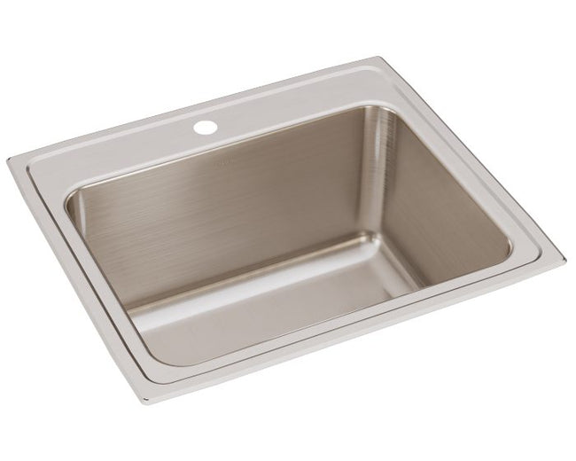Elkay DLR2522121 - 18 Gauge Stainless Steel 25" x 22" x 12.125" Single Bowl Drop-in Kitchen Sink