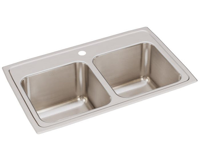 Elkay DLR2918101 - 18 Gauge Stainless Steel 29" x 18" x 10" Double Bowl Drop-in Kitchen Sink