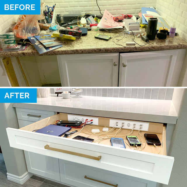 15 amp Blade Duo In Drawer Outlet