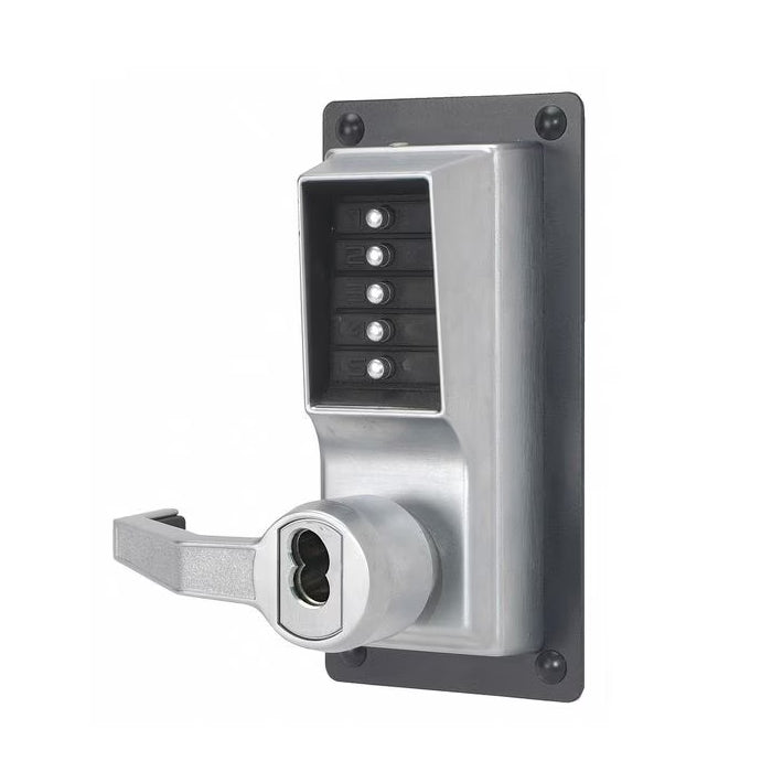 LP1000 Series Mechanical Pushbutton Exit Trim Lock - Schlage Prep - Less Cylinder