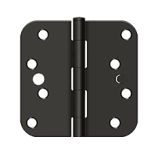 S44R5BK10B-S 4" x 4" x 5/8" Radius Hinge Security in Bulk Pack; Oil Rubbed Bronze Finish - *