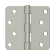 S44R5BK26D-S 4" x 4" x 5/8" Radius Hinge Security in Bulk Pack; Satin Chrome Finish - * Bulk