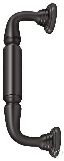 DP2576U10B Door Pull with Rosette; 8"; Oil Rubbed Bronze Finish