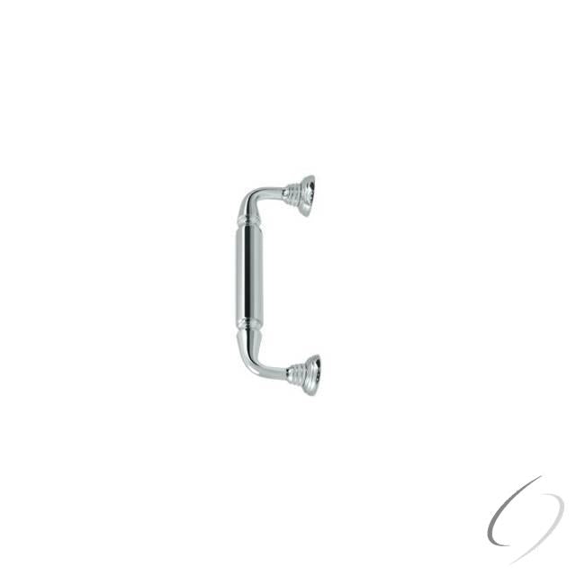 DP2578U26 Door Pull with Rosette; 10"; Bright Chrome Finish