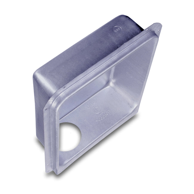 Dryerbox DB-4D - 14" x 16" In-Wall Dryer Exhaust Receptacle, Downward Exhaust, 2x6 Walls