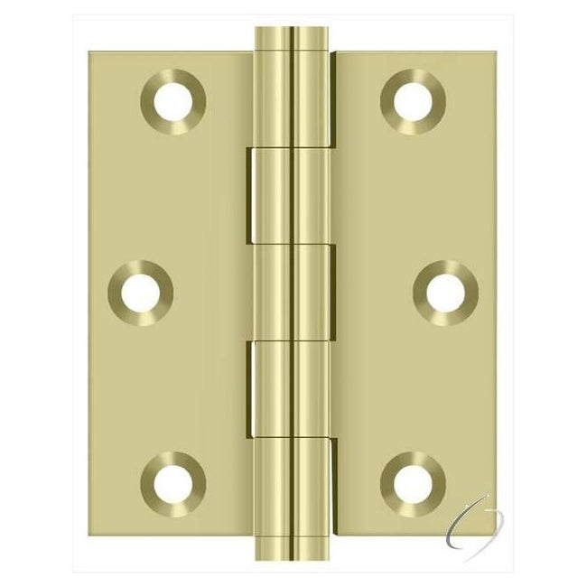 DSB3025U3-UNL 3" x 2-1/2" Screen Door Hinge; Unlacquered Bright Brass Finish - Pair