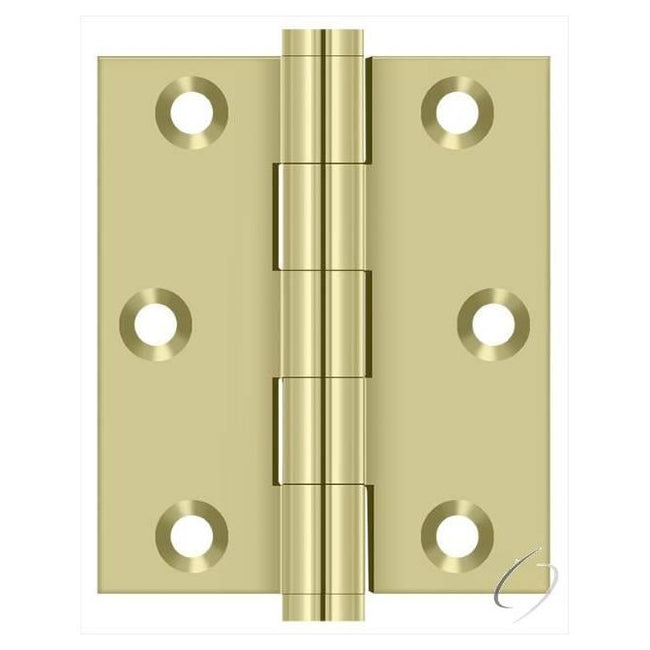 DSB3025U3-UNL 3" x 2-1/2" Screen Door Hinge; Unlacquered Bright Brass Finish - Pair